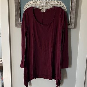 Chalet Rich Burgundy Long Sleeve Tunic